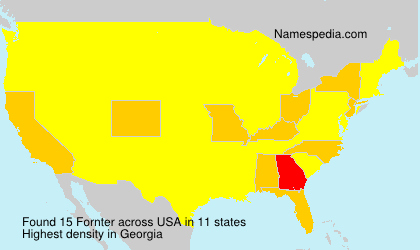 Surname Fornter in USA Surname Fornter in USA
