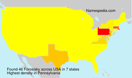 Surname Forosisky in USA Surname Forosisky in USA