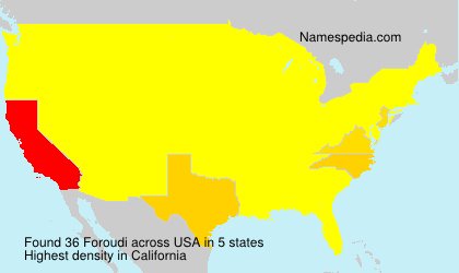 Surname Foroudi in USA Surname Foroudi in USA