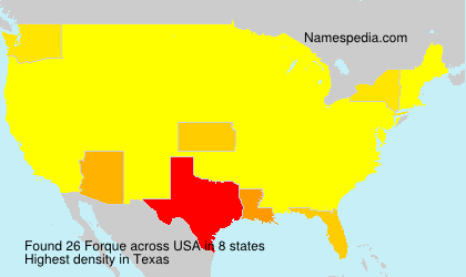 Surname Forque in USA Surname Forque in USA