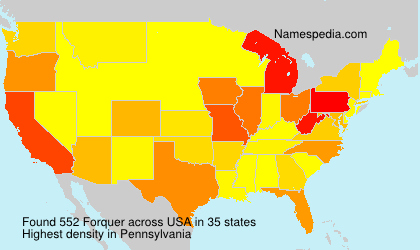 Surname Forquer in USA Surname Forquer in USA