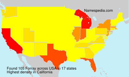 Surname Forray in USA Surname Forray in USA