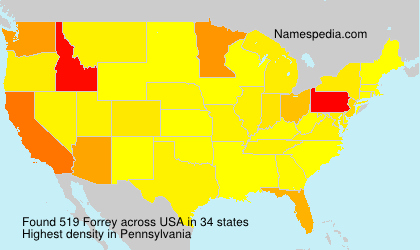 Surname Forrey in USA Surname Forrey in USA