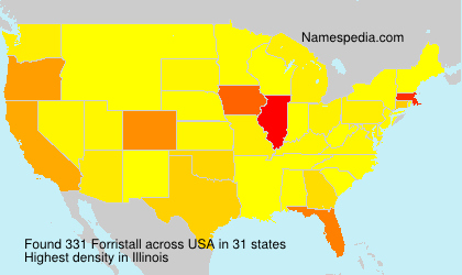 Surname Forristall in USA Surname Forristall in USA