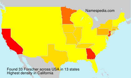 Surname Forscher in USA Surname Forscher in USA