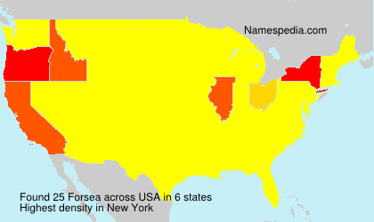 Surname Forsea in USA Surname Forsea in USA