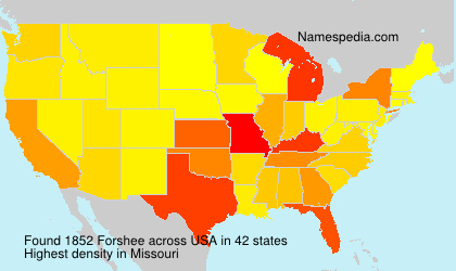 Surname Forshee in USA Surname Forshee in USA