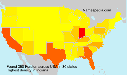 Surname Forston in USA Surname Forston in USA