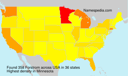 Surname Forstrom in USA Surname Forstrom in USA