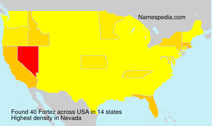 Surname Fortez in USA