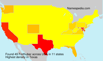 Surname Forthuber in USA Surname Forthuber in USA