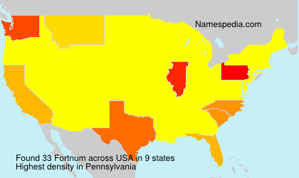 Surname Fortnum in USA Surname Fortnum in USA