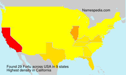 Surname Fortu in USA Surname Fortu in USA