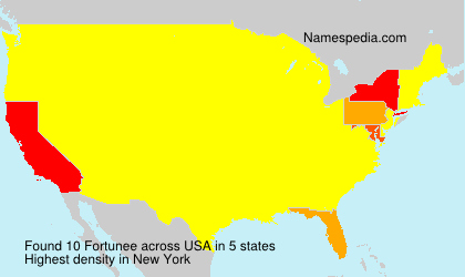 Surname Fortunee in USA Surname Fortunee in USA