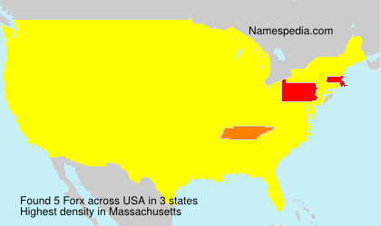 Surname Forx in USA Surname Forx in USA