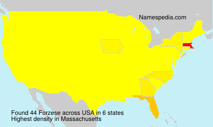 Surname Forzese in USA Surname Forzese in USA