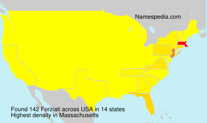 Surname Forziati in USA Surname Forziati in USA