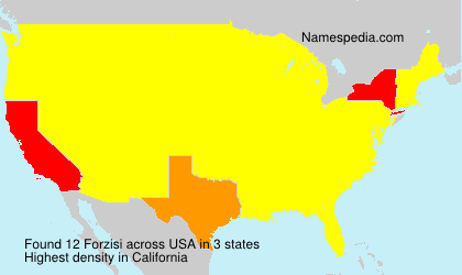 Surname Forzisi in USA Surname Forzisi in USA