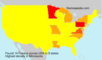 Surname Fosana in USA Surname Fosana in USA