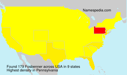 Surname Fosbenner in USA Surname Fosbenner in USA