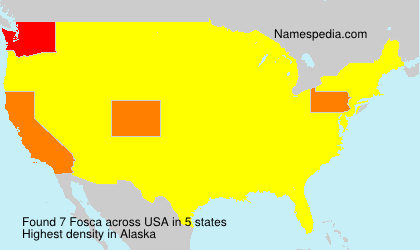 Surname Fosca in USA Surname Fosca in USA