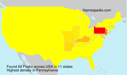 Surname Fosko in USA Surname Fosko in USA