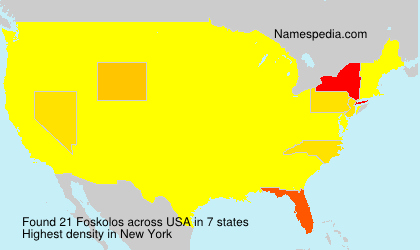 Surname Foskolos in USA Surname Foskolos in USA