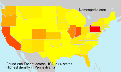 Surname Fosnot in USA Surname Fosnot in USA
