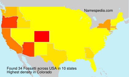 Surname Fossatti in USA Surname Fossatti in USA