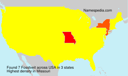 Surname Fosstveit in USA Surname Fosstveit in USA