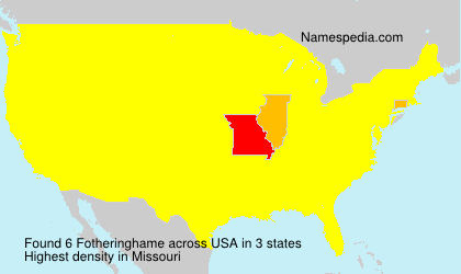 Surname Fotheringhame in USA Surname Fotheringhame in USA