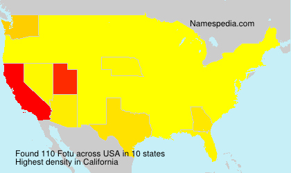 Surname Fotu in USA