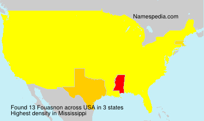 Surname Fouasnon in USA Surname Fouasnon in USA