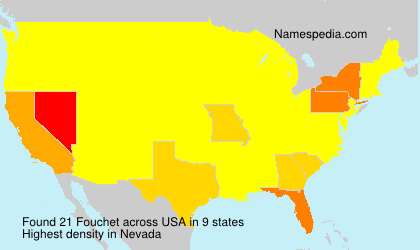 Surname Fouchet in USA Surname Fouchet in USA