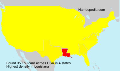 Surname Foulcard in USA Surname Foulcard in USA