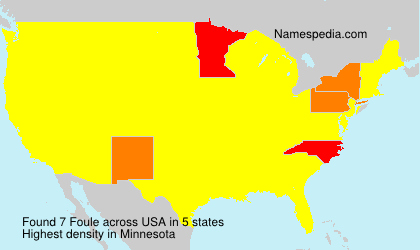 Surname Foule in USA Surname Foule in USA