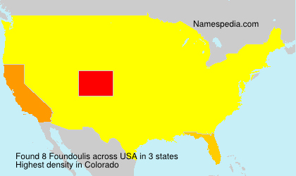Surname Foundoulis in USA Surname Foundoulis in USA