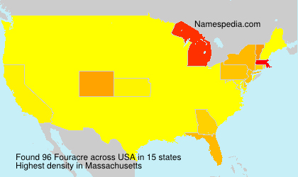 Surname Fouracre in USA