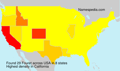 Surname Fouret in USA Surname Fouret in USA