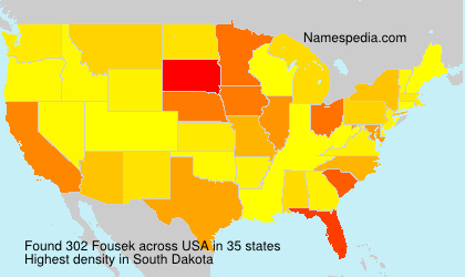 Surname Fousek in USA Surname Fousek in USA