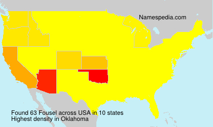 Surname Fousel in USA Surname Fousel in USA