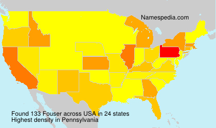 Surname Fouser in USA Surname Fouser in USA