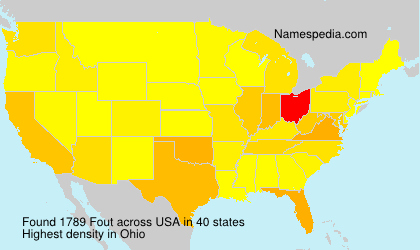 Surname Fout in USA Surname Fout in USA