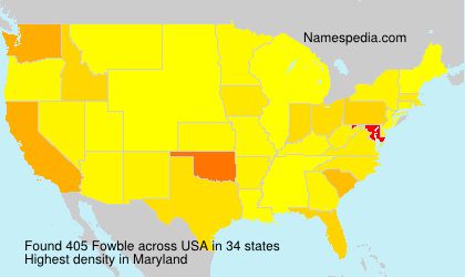 Surname Fowble in USA Surname Fowble in USA
