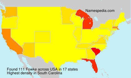 Surname Fowke in USA Surname Fowke in USA