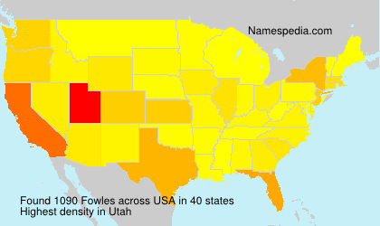 Surname Fowles in USA Surname Fowles in USA