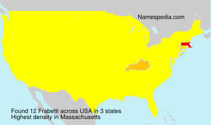 Surname Frabetti in USA Surname Frabetti in USA
