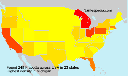 Surname Frabotta in USA Surname Frabotta in USA