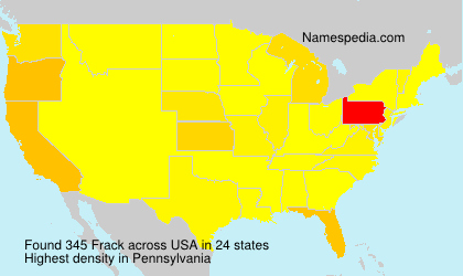 Surname Frack in USA Surname Frack in USA
