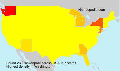 Surname Frackenpohl in USA Surname Frackenpohl in USA